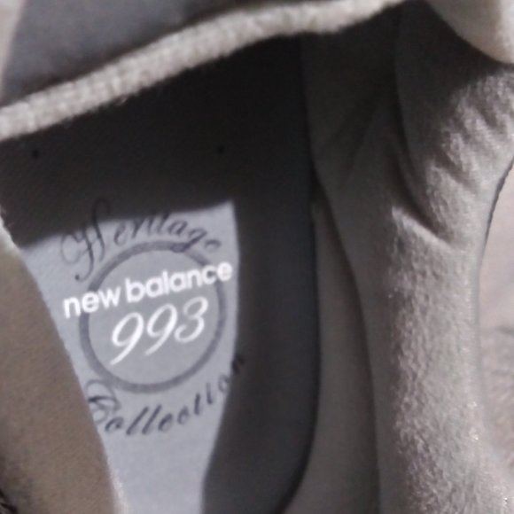 New Balance 993 Grey size 13 Silver White Gray Made In USA Men's Retro MR993GL - Picture 12 of 14